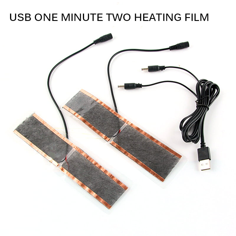 Carbon Fiber Heating Pad Hand Warmer USB  Heating Film Electric Winter Heat Mat 