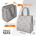 thumbnail image 3 of Princess Unicorn Butterfly Pattern Insulated Lunch Bag for Women & Adults,Large Portable Soft Cooler Lunch Bag,Thermal Food Storage Tote with Pearl Cotton,8.66L,8.75x5.75x9.5 Inch, 3 of 6