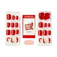 thumbnail image 4 of KISS imPRESS  Press on Nails, Adore You, Red, Short Squoval, 30 Count, 4 of 8