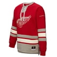 thumbnail image 2 of Women's Mitchell & Ness Red Detroit Red Wings Heritage Lace-Up Pullover Sweatshirt, 2 of 7