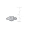 thumbnail image 3 of 1/3 Carat (Ctw H-I, I2-I3) Diamond Cluster Engagement Ring in 10K White Gold for Women, 3 of 6
