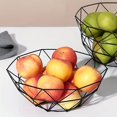 thumbnail image 4 of HAOAN Metal 1pc Fruit Vegetable Storage Basket - Decorated Display Bowl Rack for Serving Food - Dining Table Decoration Platter, 4 of 7