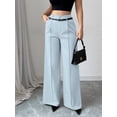thumbnail image 5 of Women'S High Waisted Wide Leg Work Pants Straight Leg Office Slacks Trousers, 5 of 9