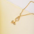 thumbnail image 4 of Zhuge Colgante de collar hecho a mano, engastado con collar de tulipán con circonitas (oro), 4 of 5
