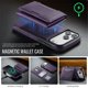 thumbnail image 4 of Case For IPhone 17 Pro Funda Protectora RFID de 6,3" con Ranuras para 7 Tarjetas Magsafe, Soporte 2 en 1, Funda Protectora de Cuero Desmontable a Prueba de Golpes, Morado, For IPhone 17 Pro, 4 of 7