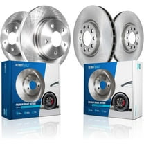 Detroit Axle - Brake Rotors for 14-15 Chevrolet Cruze 11-15 Volt 12-17 Verano, 2014 2015 Disc Brake Rotors Replacement : 11.81" inch Front and 11.50" inch Rear Rotor