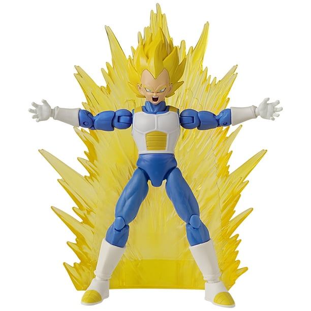 Bandai Dragon Ball Super Dragon Stars Power Up Pack Super Saiyan Vegeta Action Figure Set, 9