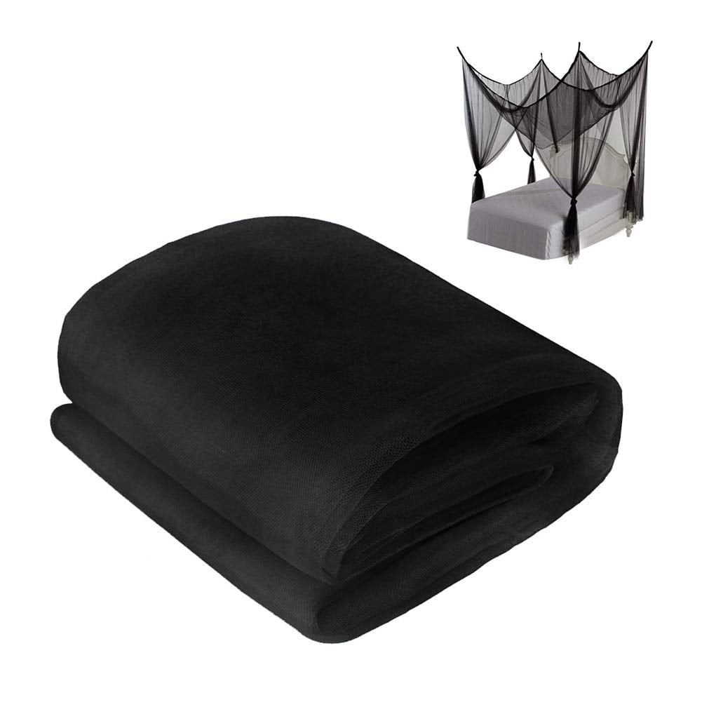 Shatex Mosquito Netting 60"x 66" Insect Pest Barrier Netting for Outdoor/Bed/Wedding, Black