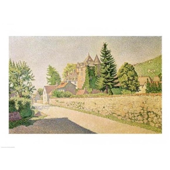Posterazzi BALXIR204997LARGE Chateau De Comblat C.1887 Poster Print by Paul Signac - 36 x 24 in. - Large