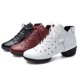 thumbnail image 2 of Zapatos de baile latino de piel auténtica para mujer, zapatillas de salón de Salsa, suela suave, transpirables, para práctica de baile, tacón, 2 of 5