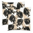 thumbnail image 2 of MKHERT Fish Group Throw Pillowcase Pillow Cover Cushion Couver 18x18 inch, Set of 2, 2 of 3