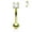 Gold/Clear, variant on 16GA 3mm CZ Prong Set 316L Surgical Steel Eyebrow Curved Barbell Ring