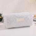thumbnail image 7 of PYURTEP Pencil Case Glittery Rhombus Pattern Pencil Pouch Large Capacity Pencil Bag Portable Zipper Pouch for Stationery, School, Office, 7 of 7