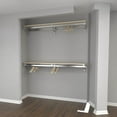 thumbnail image 4 of Arrange A Space Double Shelf Double Hang Closet System 52” Maple, 4 of 4