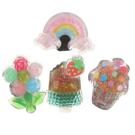 KALLORY Shoe Decoration Charm Bling Children Friends 4Pcs 1.1In