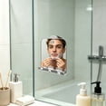 thumbnail image 6 of Anti Fog Shower Mirror, Acrylic Shaving Mirror with Handheld Detachable Design, Unbreakable Portable Bathroom Mirror for Travel, Fogless Wall Mount Shave Mirror for Grooming, 6 of 8