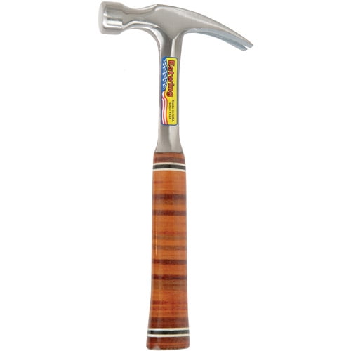 Estwing E20S 20 oz Straight Claw Leather with Handle Hammer by Estwing