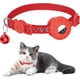thumbnail image 1 of Collar Airtag para gatos rojo, collar reflectante para gatos con cierre de seguridad, con soporte para Airtag impermeable, adecuado para gatitos y perros pequeños, ajustable de 20 a 33 cm., 1 of 5