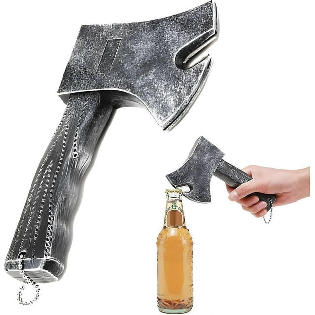 Beer bottle opener, axe bottle opener, creative beer bottle opener, interesting beer bottle opener, sturdy and durable bottle opener, simulation bottl