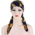 thumbnail image 2 of Qhome Womens Rhinestone Head Scarf Head Wrap Chemo Cap Spandex Bandana Du Rag, 2 of 6