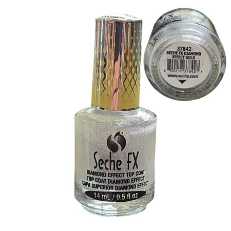Seche FX Diamond Effect Top Coat Gold 0.5 oz