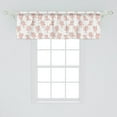 thumbnail image 2 of Ambesonne Piglet Window Valance, Pigs and Polka Dots, 42" x 18", Rose and White, 2 of 3