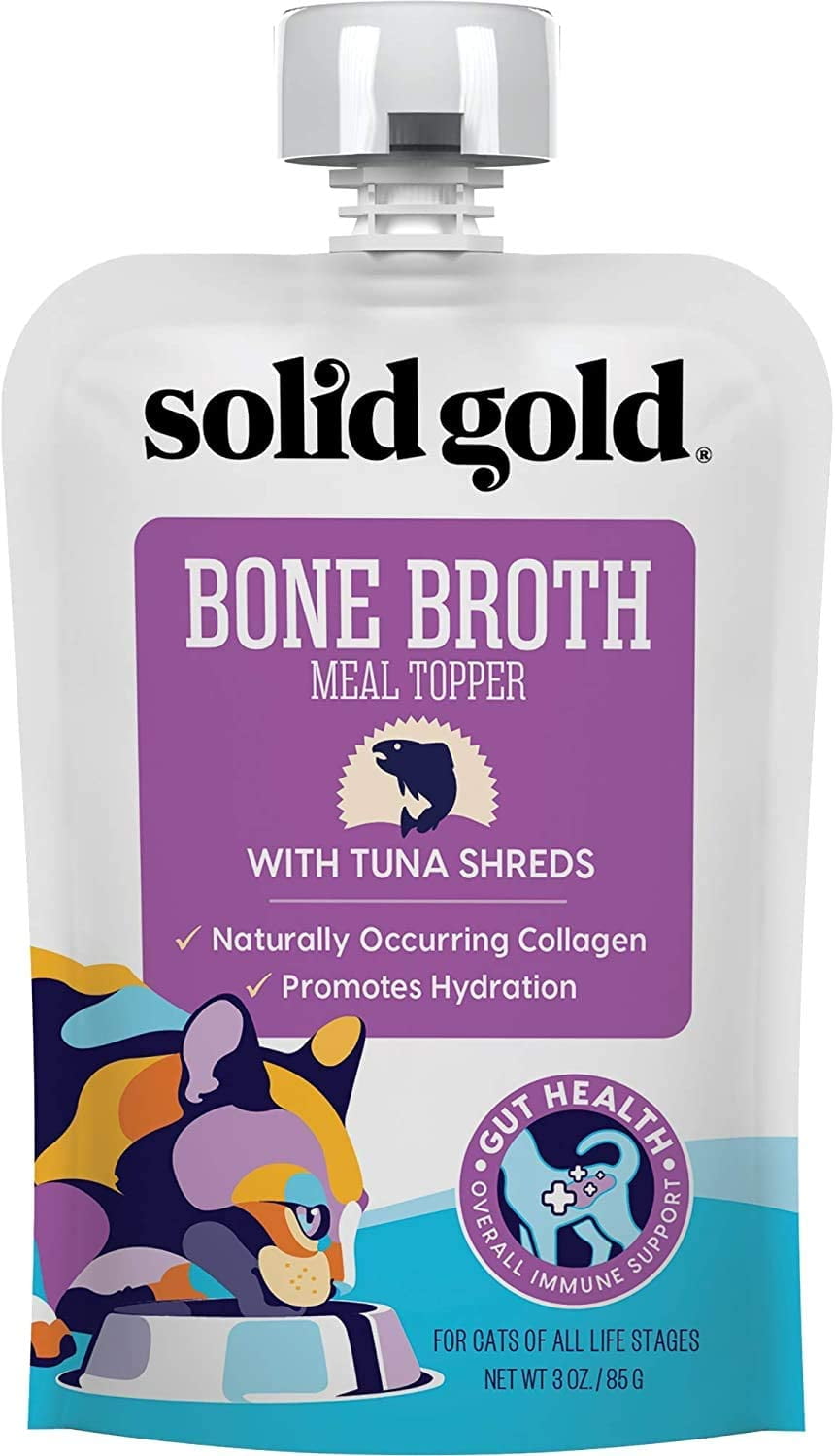 Solid Gold Bone Broth Meal Toppers for Cats Nutrient Rich Wet Cat