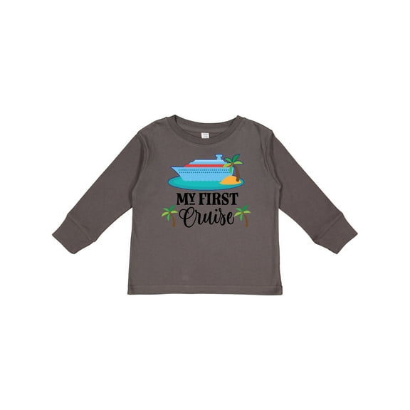 Inktastic My 1st Cruise Vacation Trip Boys or Girls Long Sleeve Toddler T-Shirt