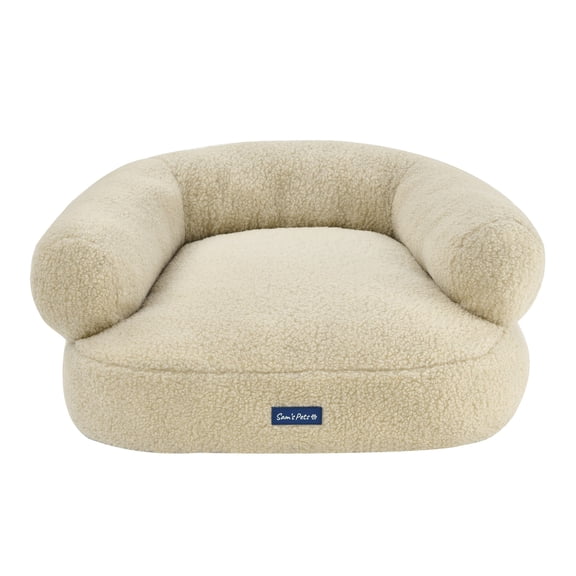 Sam's Pets Zoe 26'' Dog Bed in Beige - 26