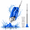 H10-Blue, variant on Tunmod Cordless Pool Vacuum Cleaner for Above Ground Pools & Hot Tubs, 18.5GPM High-Flow Rechargeable Handheld Pool Sweeper with 2.1L Filter Bag & 39-87.5in Telescopic Pole
