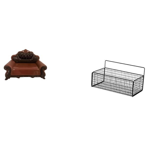 Sofá Miniatura, Sillón, Modelo DIY, Accesorio Y Cestas Colgantes De Pared, Estantes Flotantes, Organizador De Baño De Metal Para Decoración De Sala De Estar Y Almacenamiento.