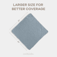 thumbnail image 4 of Comfy Cubs Hooded Baby Towels 2-Pack, Large 32" x 32" - 6 Layer, 100% Muslin Cotton, Pacific Blue and Fern, 4 of 7