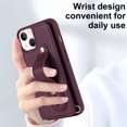 thumbnail image 3 of Soporte De Anillo De Dedo Cubierta De Ranura De Tarjeta Para iPhone 11 12 13 14 Pro Max Funda De Cuero PU Clip Vertical A Prueba De Golpes, 3 of 4