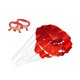 thumbnail image 5 of Cometa de playa, cometas voladoras, fácil de volar, cometa de doble línea, cometa deportiva, cometa con suave para patio trasero, césped, Rojo, 5 of 8
