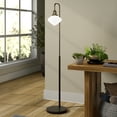 thumbnail image 6 of Henn&Hart 12" Blackened Bronze Metal/Glass Floor Lamp, 6 of 7