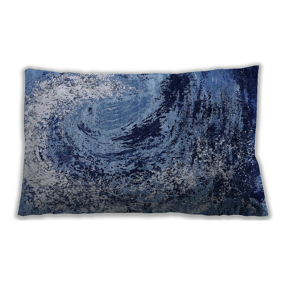 Ahgly Company Indoor Rectangular Mid-Century Modern Lumbar Throw Pillow, 13 inch by 19 inch