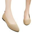 thumbnail image 3 of Sngxgn Womens Ballet Flats Comfort Slip On Walk Work Dress Shoes(Beige,37), 3 of 8