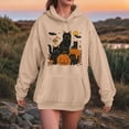 thumbnail image 5 of Towmus Women's Sweatshirt Graphic Hoodies Drawstring Hoodie Women Casual Long Sleeve Loose Pullover Tops With Pocket, 5 of 6