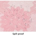 thumbnail image 3 of Pink Oval Tablecloth, Boho Oval Tablecloth, Pink Flowers Print Table Cloth, Spring Summer Waterproof Wrinkle Free Tablecloth for Oval Tables 54 X 72 Inch, 3 of 5