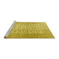 thumbnail image 2 of Ahgly Company Machine Washable Indoor Square Persian Yellow Traditional Area Rugs, 7' Square, 2 of 4