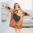 thumbnail image 5 of BZSMCE Wearable Blanket Hoodie Fashion Autumn Cat Home Wear, 5 of 7