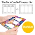 thumbnail image 4 of Yayeee Rocker Switch Wall Plate 1-Gang 4.6"x2.9" Home Decorative Outlet Cover, Colorful Leaves, 4 of 6
