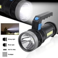 thumbnail image 1 of Super Bright Torch Searchlight Handheld Portable LED Spotlight USB Rechargeable Flashlight for Mining,Camping, Hiking, Fishing, 1 of 7
