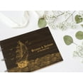 thumbnail image 5 of Darling Souvenir Personalized Engraved Laser Cut Wedding Guest Book Wooden Cover Sign-in Book Registry Guestbook Scrapbook-56, 5 of 7