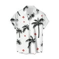 thumbnail image 2 of Xixinqiwan Bowling Shirts for Men Hawaiian Printed Short Sleeve Casual Button Down Shirts Tropical Vacation Beach Oufits, 2 of 3