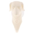 thumbnail image 2 of 4 PULGADAS X 3 PULGADAS DECORATIVO PERRO CABALLO RECOGIDA ANIMAL CABEZA para proteger GANCHO PASTILLAS GANCHO DE SERVICIO 5KG Perro blanco, 2 of 6