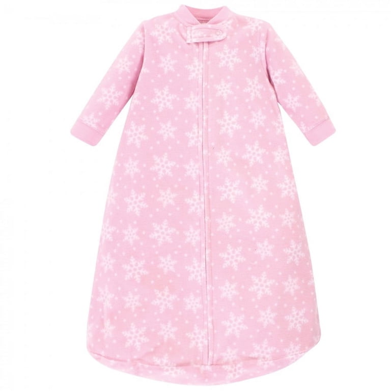 Hudson Baby Infant Girl Long-Sleeve Fleece Sleeping Bag, Sparkle Trees photo 2