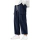 thumbnail image 1 of Pantalones casuales de pana con cordón y múltiples bolsillos para hombre, de moda, de color liso, largos y modernos., 1 of 2