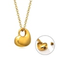thumbnail image 3 of Collar de urna de corazón de acero inoxidable, cadena de 19 pulgadas, para mujer, hombre, mascota querida dorado1, 3 of 4