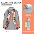 thumbnail image 5 of Tropical Leaf Waterproof Backpack - Ergonomic Student Bookbag with Breathable Mesh Straps & Durable Exterior, 5 of 5